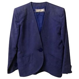 Yves Saint Laurent Blaue Jacke Blau