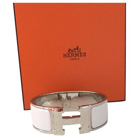 Hermès-Hermès bracelet model Clic Clac H-Silvery