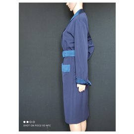 Yves Saint Laurent-Vestidos-Azul marino