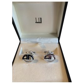 Alfred Dunhill Silver Cufflinks Silvery