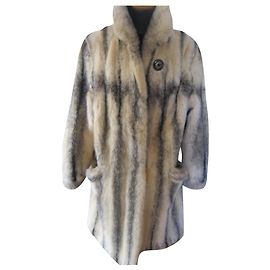 inconnue Kohinoor mink coat beige size 42 Beige