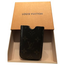 Louis Vuitton-Carcasa de Iphone 3Monograma G-Marrón oscuro
