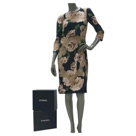 Dolce & Gabbana-DOLCE & GABBANA  Lace Floral Dress Sz.42-Multiple colors