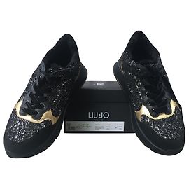 Baskets Liu.Jo en cuir noir Noir