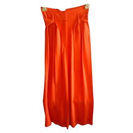 Tara Jarmon Pantalon taille haute Orange