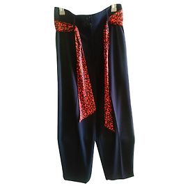 Tara Jarmon Patty Hose mit hoher Taille Marineblau