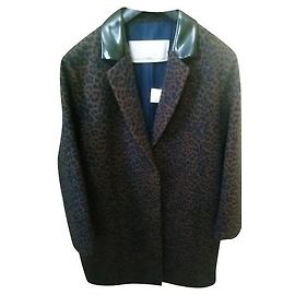 TARA JARMON COAT Estampado de leopardo