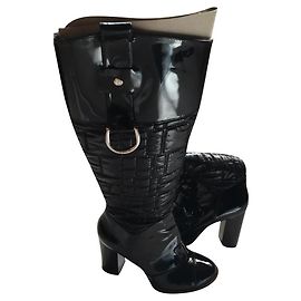Botas Dolce & Gabbana de couro preto Preto