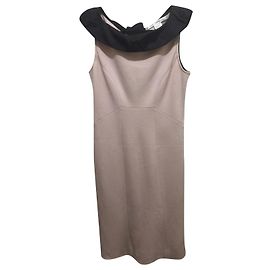 Diane Von Furstenberg Robe DvF Pansy rose et noir Noir Rose