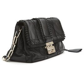 Dior-NEW LOOK RUFFLE BLACK-Black,Silver hardware