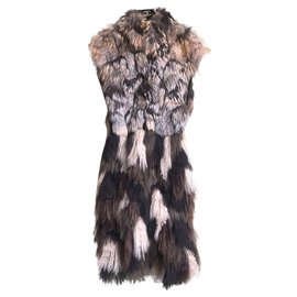 Fendi-12K$ patchwork fur coat-Beige