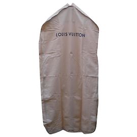 Louis Vuitton Beige Cotton Garment Bag Beige