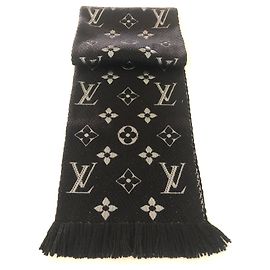 Sciarpa Louis Vuitton logomania shine Nero Argento