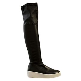Robert Clergerie Strech leather thigh boots Black