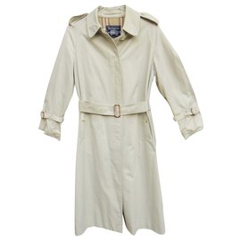 Burberry-trench coat vintage das mulheres Burberry 38-Fora de branco