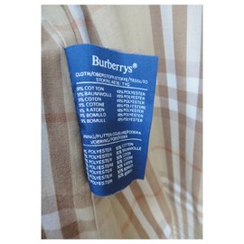 Burberry-gabardina t de mujer vintage Burberry 38-Blanco roto