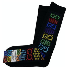 Gucci-calcetines gucci multicolor nuevo-Negro,Multicolor