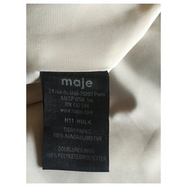 Maje-Coats, Outerwear-Beige