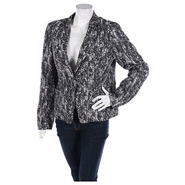 Blazer Escada Grigio e Bianco Taglia 42 Bianco Grigio