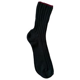 Miu Miu calzino Nero Bordò