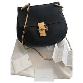 Chloé Black Leather Handbag Black