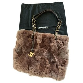 Chanel-Handbags-Dark brown