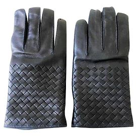 BOTTEGA VENETA NEW GLOVES Dark blue