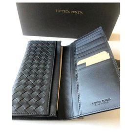 Bottega Veneta-BOTTEGA VENETA BIFOLD NEW WALLET-Black