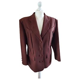Jean Paul Gaultier Wool Jacket Chocolate Chocolate