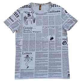 John Galliano Tops Negro Blanco