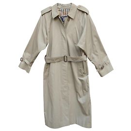 trench da donna vintage Burberry 42 Taglio oversize Beige