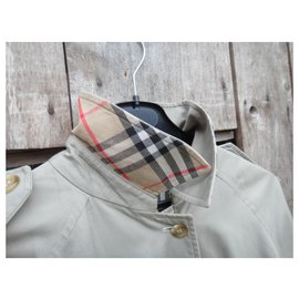 Burberry-trench femme Burberry vintage t 42 coupe oversized-Beige