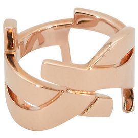 Saint Laurent Ring Monogramm Rotgold Golden
