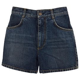 Saint Laurent denim short new Dark blue Gold hardware