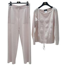 Chanel Cashmere Loungewear Set Pink