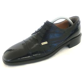 Guy Laroche Scarpe Stringate in Pelle Lucida Nera 45 Nero
