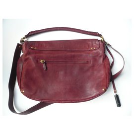 Jerome Dreyfuss-JEROME DREYFUSS Raymond bag patinated red leather GOOD CONDITION-Red