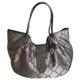 Longchamp-Handbags-Grey,Khaki