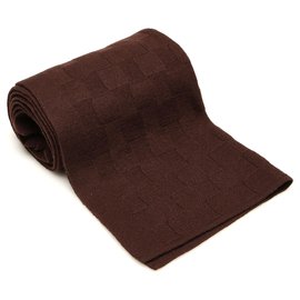 Fendi-Fendi Brown Cotton Scarf-Brown,Dark brown