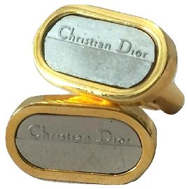 CHRISTIAN DIOR cufflinks Silver hardware Gold hardware