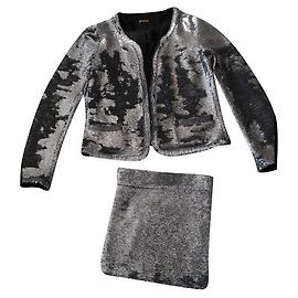 Giacca Maje con paillettes argento Argento