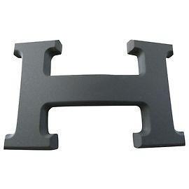 Hermès Hebilla de cinturón de hermes 5382 en acero PVD mate 32MM Negro