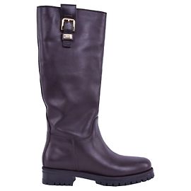 Dolce & Gabbana Brown Leather Boots 41 Brown