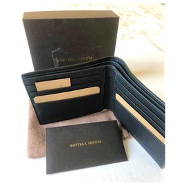 Bottega Veneta-BOTTEGA VENETA BIFOLD WALLET-Dark grey