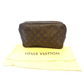 Louis Vuitton-VANITY CASE 28 monogramma-Marrone