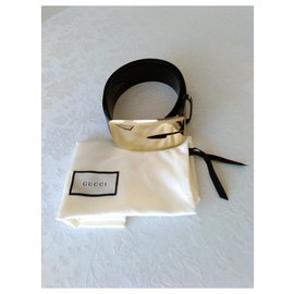 Gucci-Cinturón de cuero de Gucci-Negro