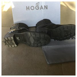 Hogan-Botas de tornozelo-Preto