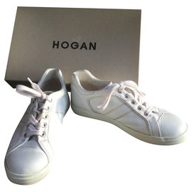 Hogan-Scarpe da ginnastica-Bianco sporco