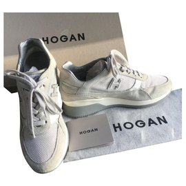 Baskets Hogan Gris Daim de Cerf Gris
