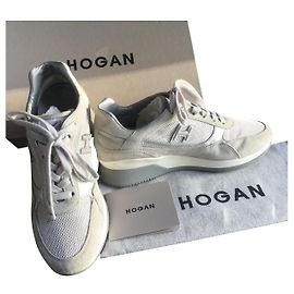 Hogan Sneaker Grau Hirschleder Grau